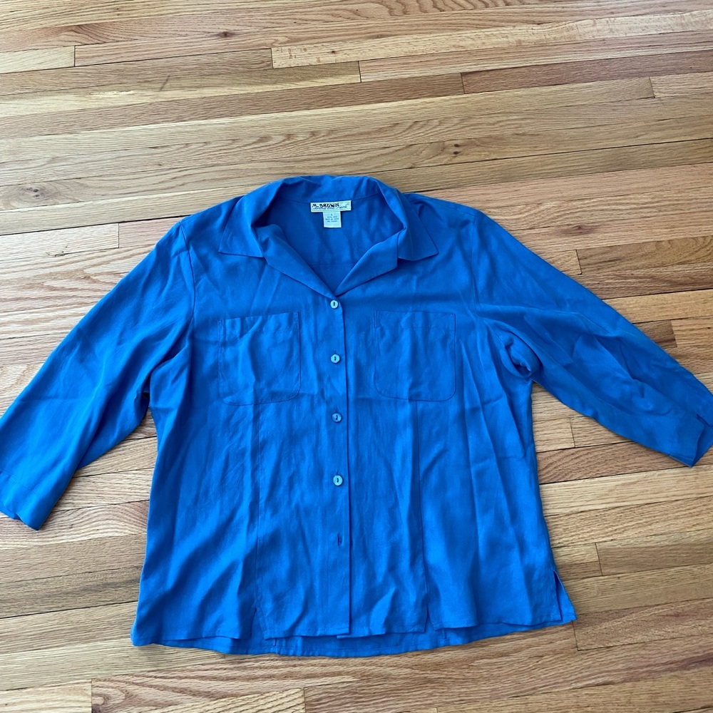 Gorgeous blue silk shirt